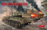 Battle of Berlin (April 1945) - T-34-85, King Tiger