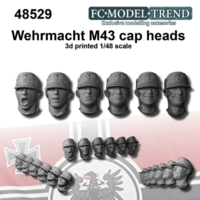 Wehrmacht heads with M43 cap - Image 1