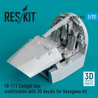 FB-111 Cockpit Late Modification With 3D Decals For Hasegawa Kit - Image 1