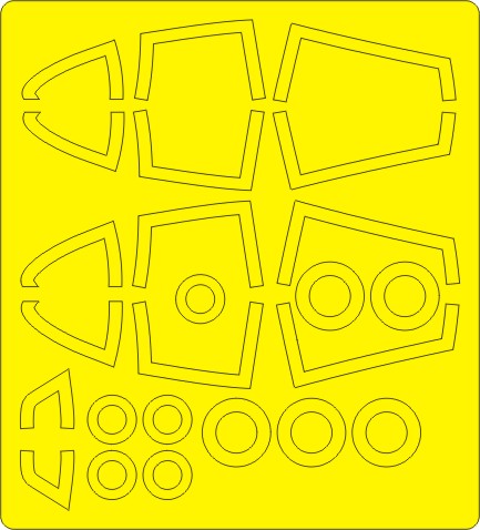 EA-18G Growler EXPERT kabuki masks for Hasegawa E38 kit New