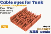 Cable Eyes For Tank Common Components For WWII Germany Panzer