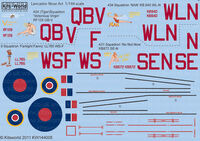 Avro Lancaster B.I/III/X Decal Sheet - Image 1