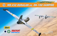 MD.450 Ouragan vs. de Havilland Vampire - Dogfight Set (2 plastic kits in box - 2 decals versions) - Image 1