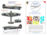 Hawker Typhoon (Car Door and late Bubble top) - camouflage pattern paint masks - Image 1