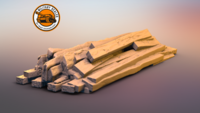 Stack Of Wooden Planks On Corbitt White 666