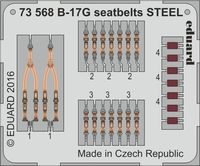 B-17G seatbelts STEEL AIRFIX A08017 - Image 1