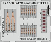 B-17G seatbelts STEEL AIRFIX A08017