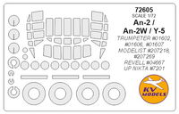 An-2 / Аn-2W / Y-5 (TRUMPETER/ MODELIST/ REVELL/ UP NIKTA) + wheels masks