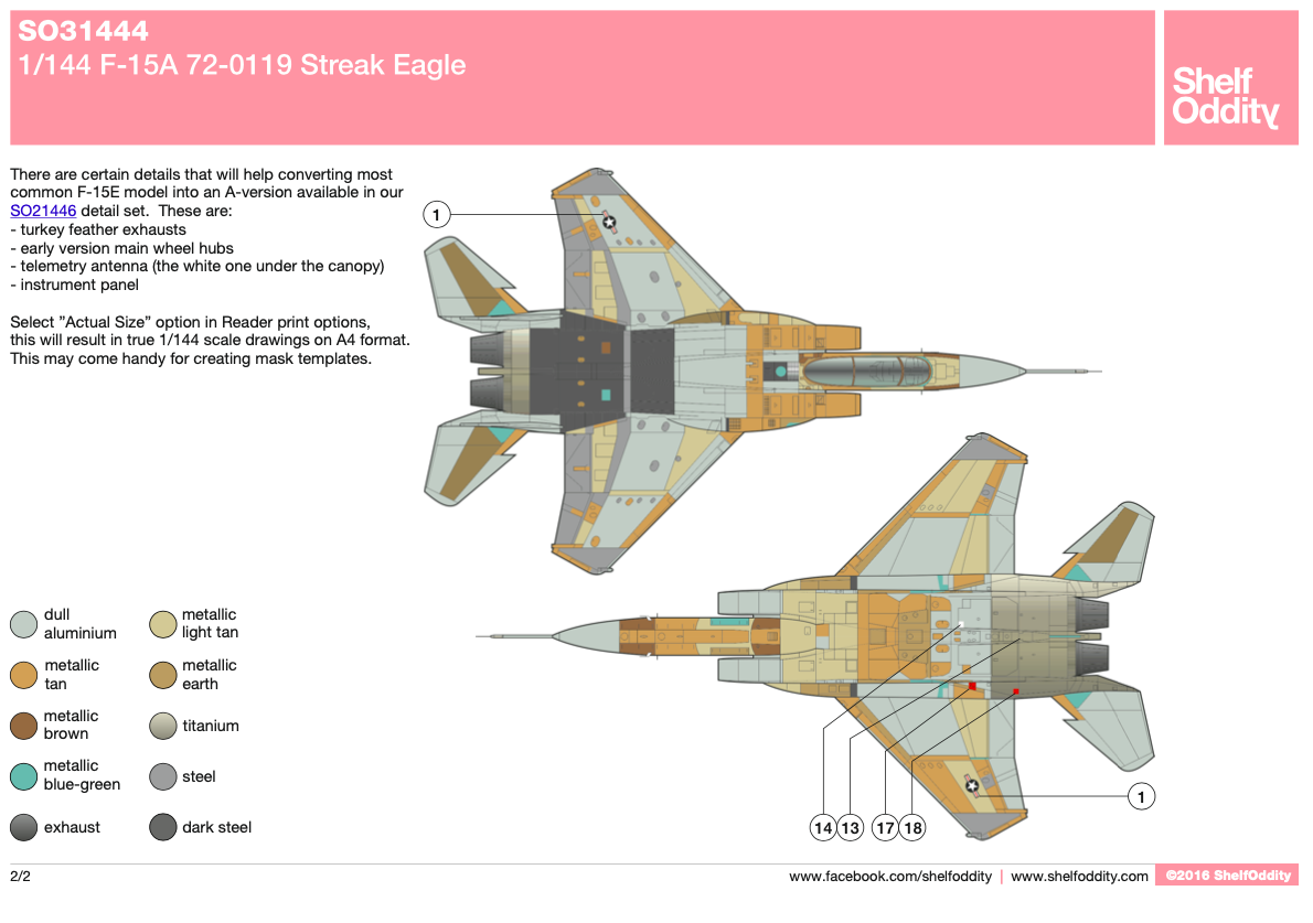 F-15 Streak Eagle Shelf Oddity -3144004