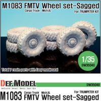 US M1083 FMTV Truck Mich.XL Sagged Wheel set (for Trumpeter 1/35)