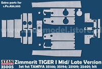 Zimmerit Tiger I - Mid/Late Production (for Tamiya kits)