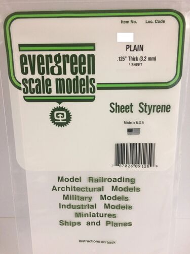 Polystyrene Sheet (30 x 60 cm) 3,17 mm (1 pc) - Image 1