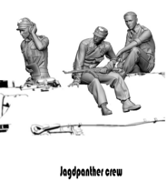 Jagdpanther Crew (3 Figures, 3D Printed) - Image 1