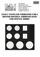 Westland Whirlwind F.Mk.I British roundels airbrush mask