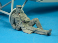 French Airman Smoking Pipe WWI Figures