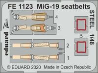 MiG-19 seatbelts STEEL TRUMPETER/EDUARD