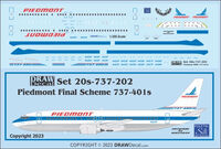 Boeing 737-400 - Piedmont Final Scheme (Flight of Fancy) - Image 1
