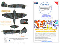 Hawker Tempest Mk.V - camouflage pattern paint masks