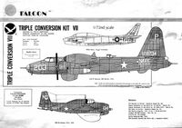 Grumman TBM-5W Avenger, Lockheed P2V-5 Neptune and North-American TF-86F Sabre (designed to be used with Airfix, Hasegawa and Heller kits respectively) [P2V-7 P-2C P2V-7 PV7 TBF-1C/TBM-1C] no decals are included - Image 1