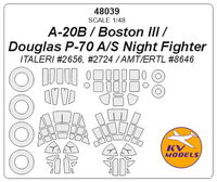 A-20B / Boston III / Douglas P-70 A/S Night Fighter (ITALERI/ AMT/ERTL) + wheels masks - Image 1