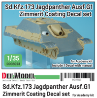 WWII Jagdpanther G1 Zimmerit Decal set - Image 1