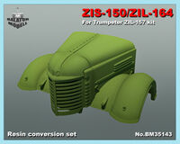 ZiS-150/ZiL-164 Truck Hood Grill And Fenders (For Trumpeter Zil-157)