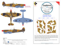 Supermarine Spitfire Mk.Vc - Desert camouflage pattern paint masks (for Airfix, Eduard, ICM and Tamiya kits) - Image 1