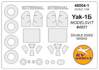 Yak-1B - (MODELSVIT) - (double sided) + wheels masks - Image 1