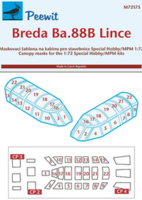 Canopy mask for  Breda Ba.88B Lince Special Hobby