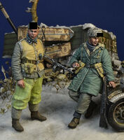 Waffen SS soldiers, Hungary, Winter 1945 - Image 1
