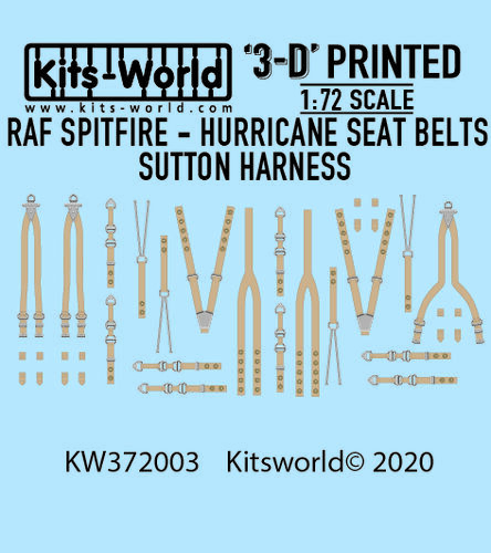 RAF Sutton Harness Seat Belt Set for Supermarine Spitfire and Hawker Hurricane - Image 1