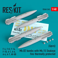 Mk.82 bomb with Mk.15 Snakeye fins thermally protected (4pcs)(F-4, F-8, F-14 F-18, A-1, A-4, A-6, A-7, AV-8B)