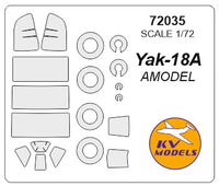 Yak-18A + wheels masks (AMODEL) - Image 1