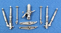 Vought F-8 Crusader Landing Gear (designed to be used with Trumpeter kits)