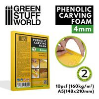 Phenolic Carving Foam 4mm - A5 size - Image 1