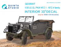 KFZ 1-4 3D-Printed and coloured Interior on decal paper - Image 1
